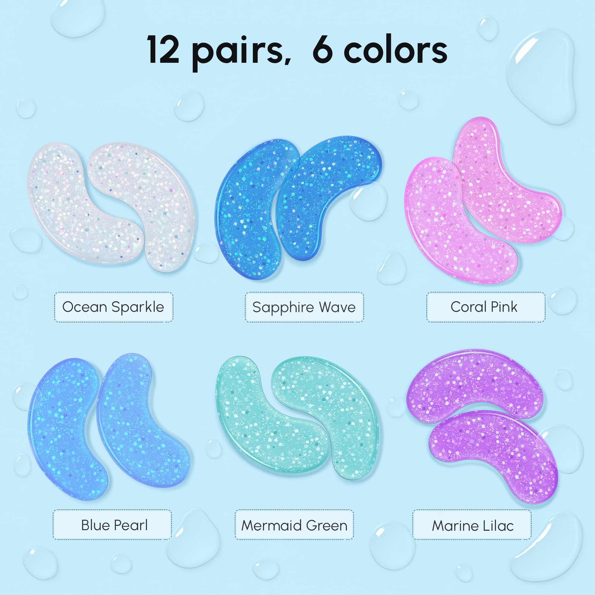 MAREE non-slip under-eye patch grips skin for stable wear.
