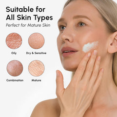 MAREE Face Exfoliator supporting elasticity for a youthful feel.