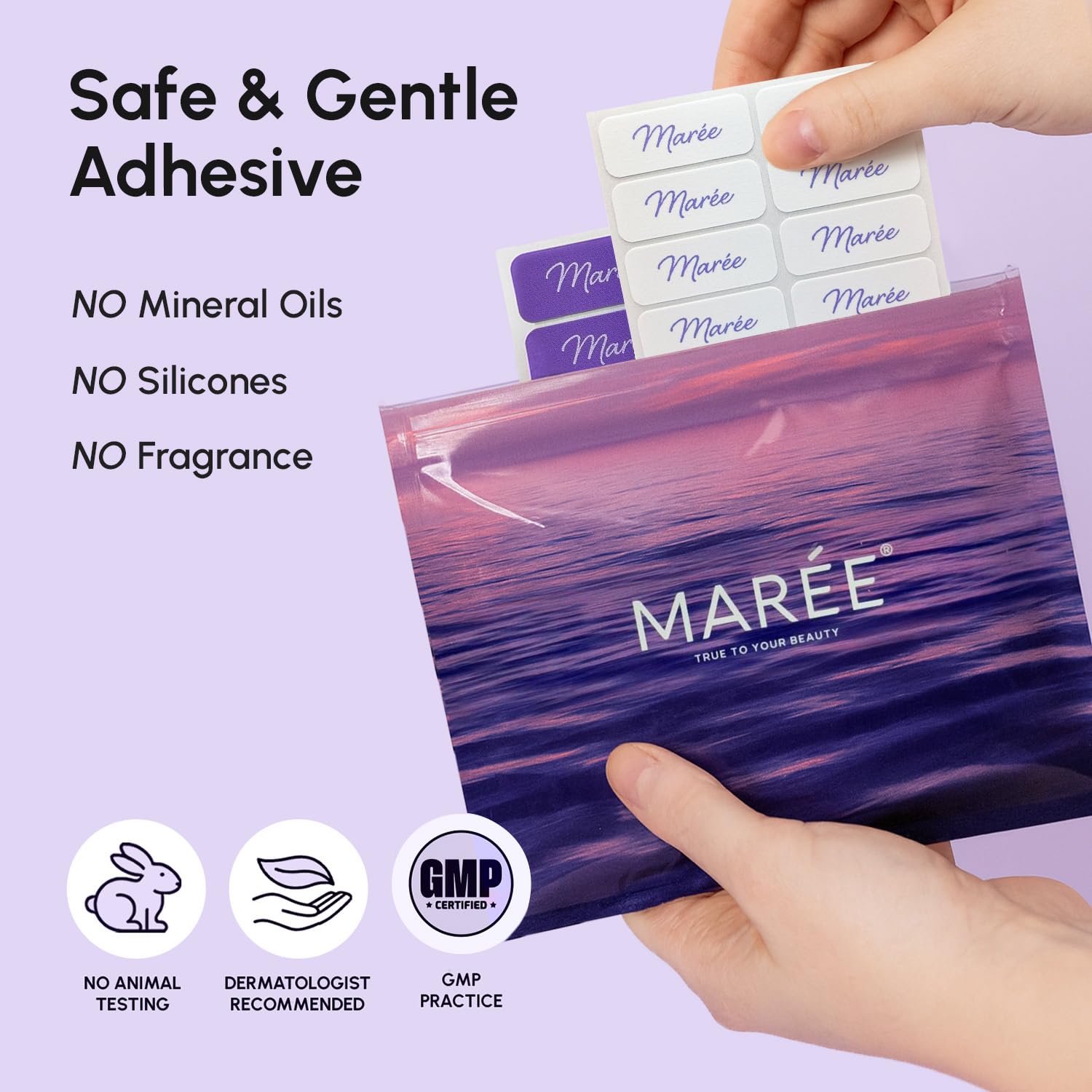 MAREE overnight patches stay secure during sleep
