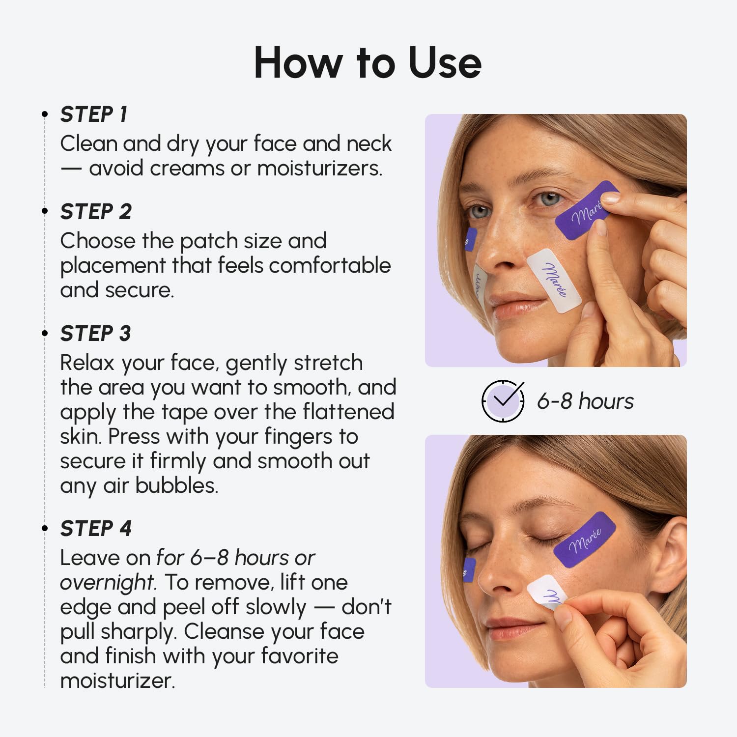 MAREE smile-line patches reduce mouth-line appearance gradually