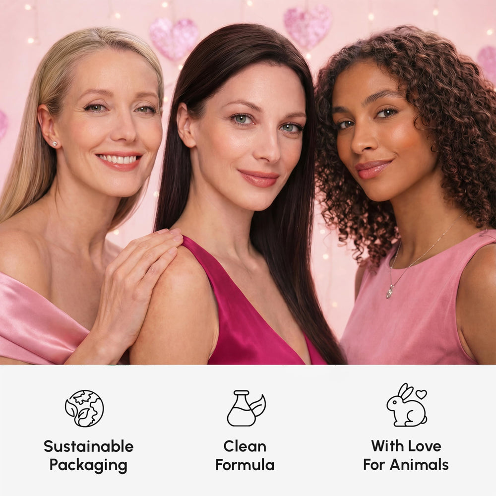 MAREE gift box opening moment featuring the skincare trio.