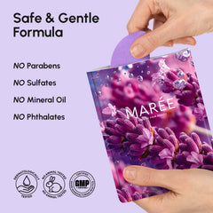 MAREE hydrating facial patches provide a skin-loving blend and comfort.
