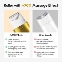 MAREE neck cream with roller fragrance-free formula for sensitive skin