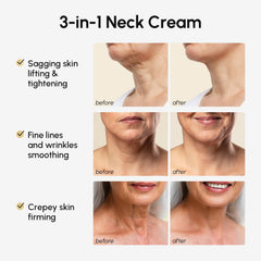 MAREE neck cream with roller metal roller closeup highlighting cooling lift