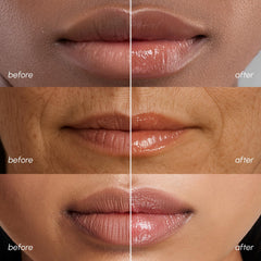 MAREE Non-Sticky Formula Texture closeup—melts onto lips softly