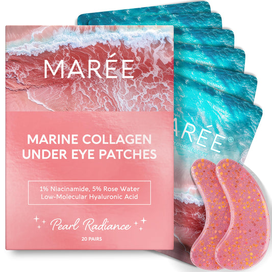 MAREE Pink Eye Gels packaging, convenient under-eye care on the go.