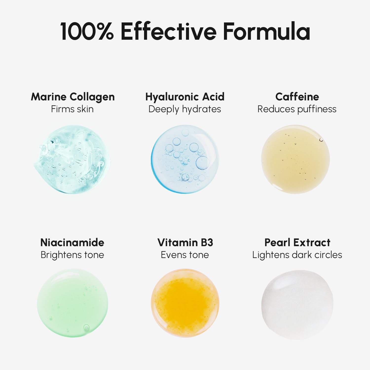 MAREE travel-friendly under-eye patches in individual sachets for on-the-go refreshment.