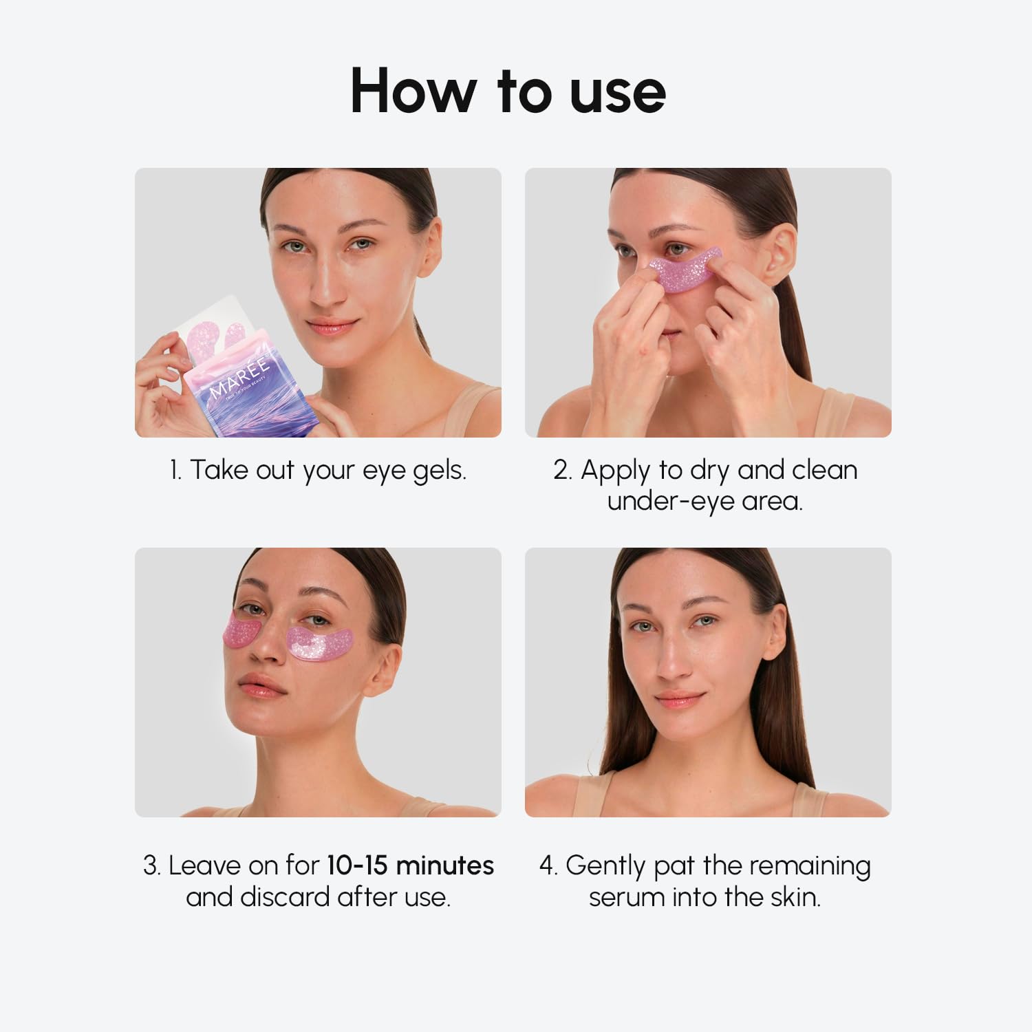 MAREE Violet Eye Gels refresh the under-eye area during daily routines.