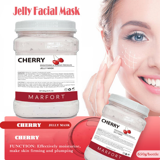 Marfort jelly mask mixing bowl and spatula ready for at-home spa treatment.