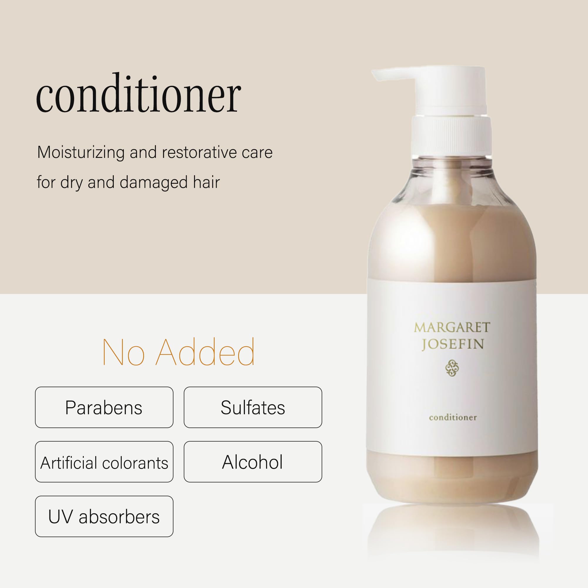 MARGARET JOSEFIN conditioner texture close-up shows silky hydration