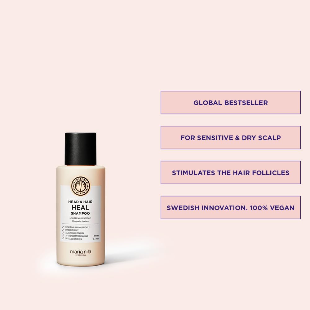 Creamy lather from Maria Nila Head & Hair Heal for soothing cleansing.