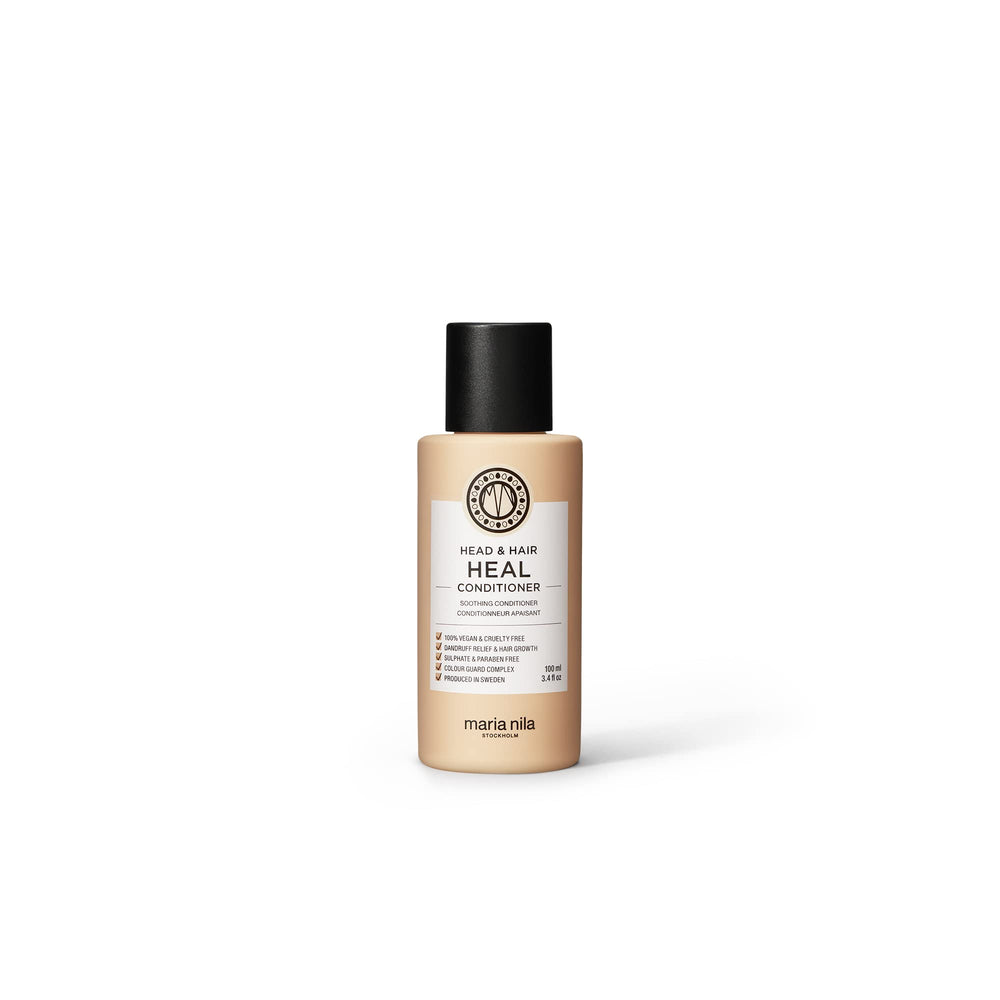 Maria Nila Head and Hair Heal bottle showing soothing conditioner for dry scalp