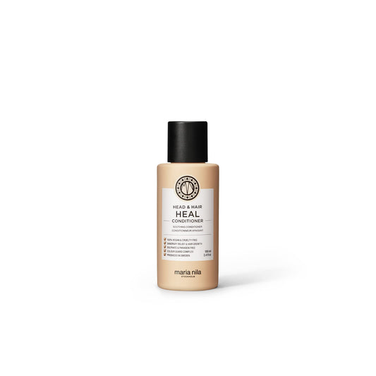 Maria Nila Head and Hair Heal bottle showing soothing conditioner for dry scalp