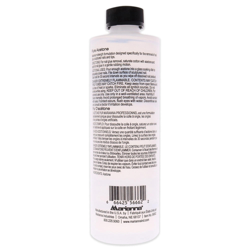 Marianna Pure Acetone packaging front showing 16 oz bottle for easy storage