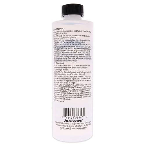 Marianna Pure Acetone bottle with precision applicator for glue removal