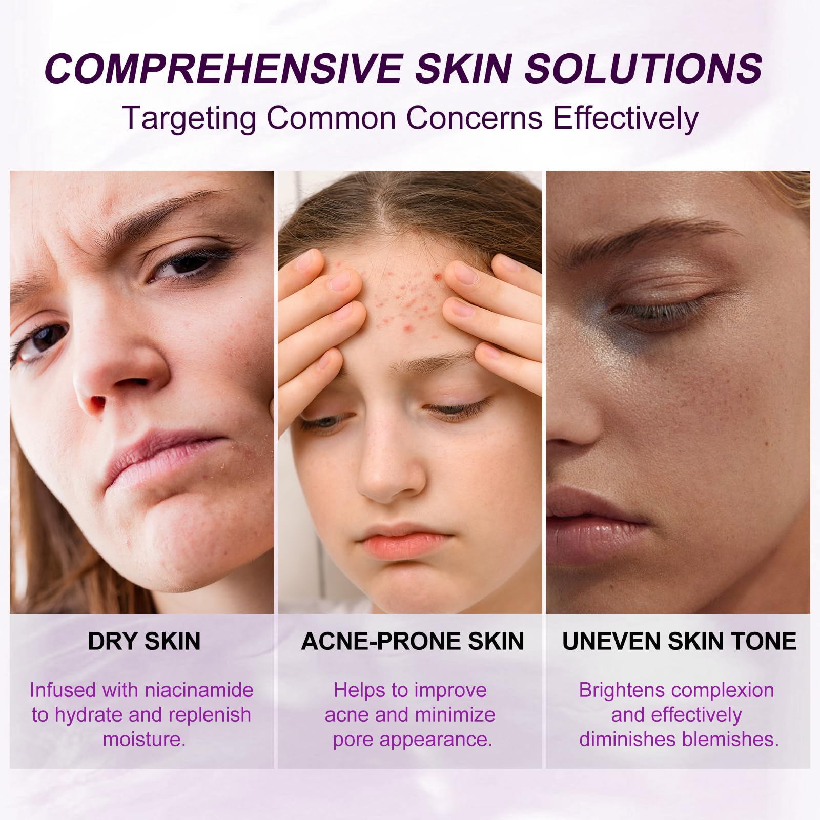 Marianp serum ingredients panel highlighting azelaic acid and vitamins