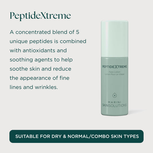 Marini SkinSolutions PeptideXtreme being applied for daily soothing care.