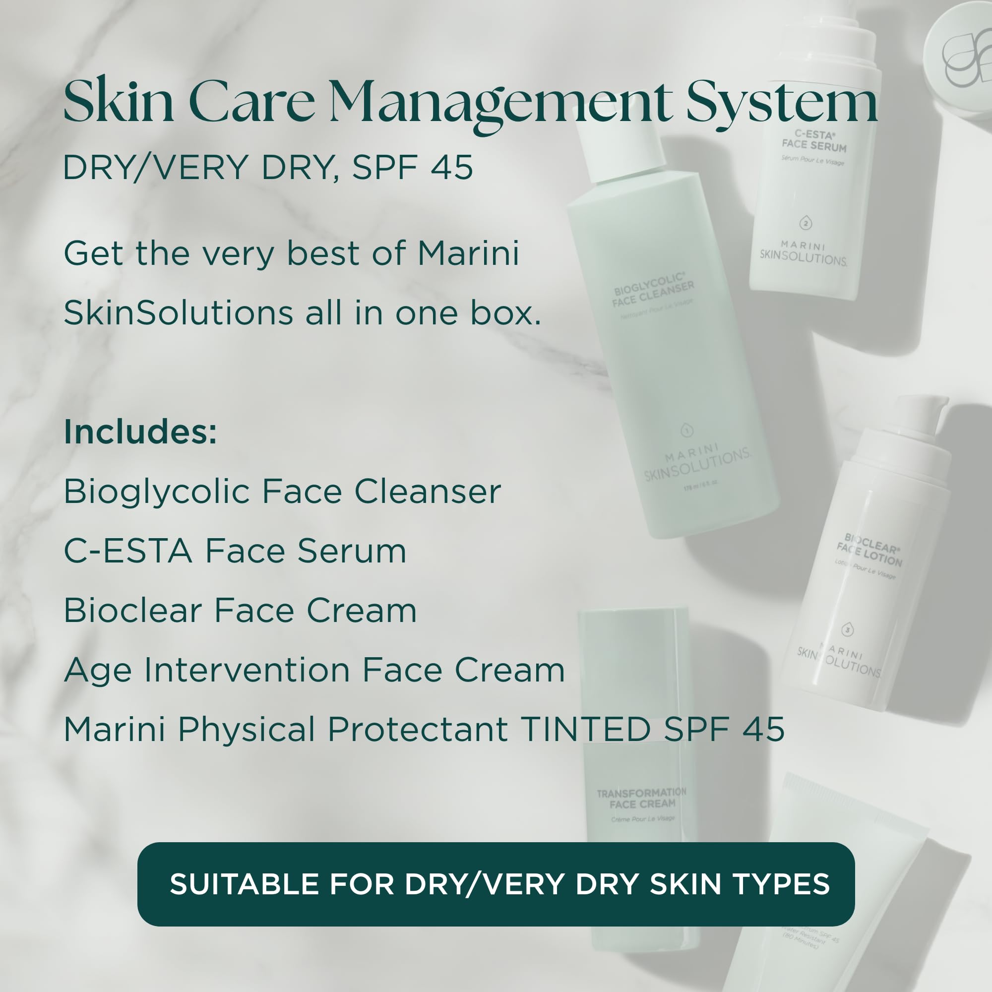 Marini SkinSolutions Bioglycolic Face Cleanser bottle for gentle daily cleansing