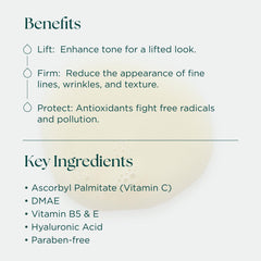 Droplets on the serum texture illustrating a hydrating, lightweight formula.