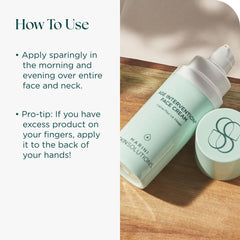 Marini SkinSolutions Age Intervention cream spread demonstrates smooth coverage and moisturization
