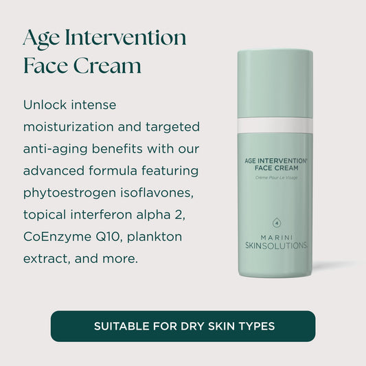 Marini SkinSolutions Age Intervention texture close-up with creamy, rich hydration