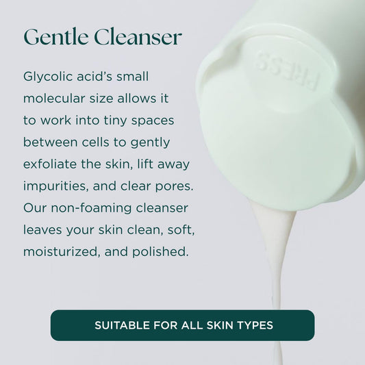Marini SkinSolutions gentle cleanser application around delicate areas for sensitive skin.