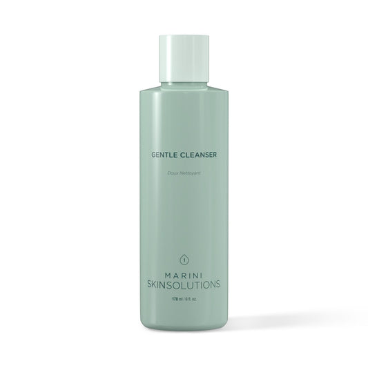 Marini SkinSolutions Age Intervention Gentle Cleanser bottle showing mild formula for sensitive skin.