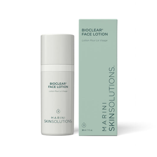 Marini SkinSolutions Bioclear Face Lotion packaging for daily use.