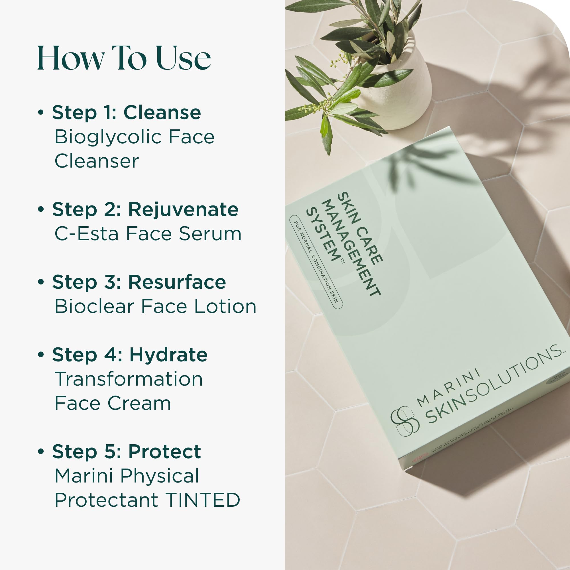 Bioclear Face Lotion image emphasizes smoothing texture with a non-greasy finish.