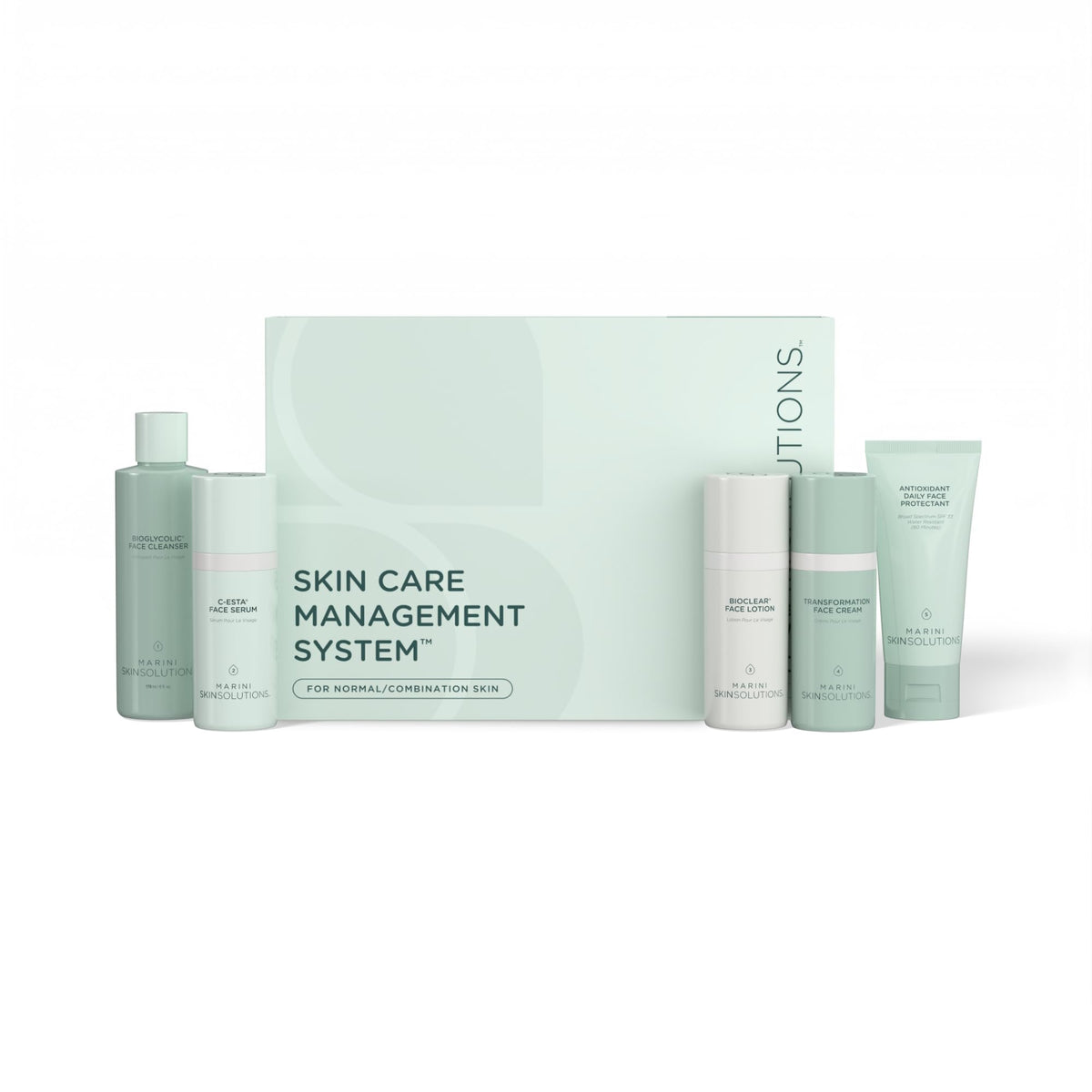 Marini SkinSolutions Bioglycolic Face Cleanser bottle for gentle daily cleansing and radiant skin
