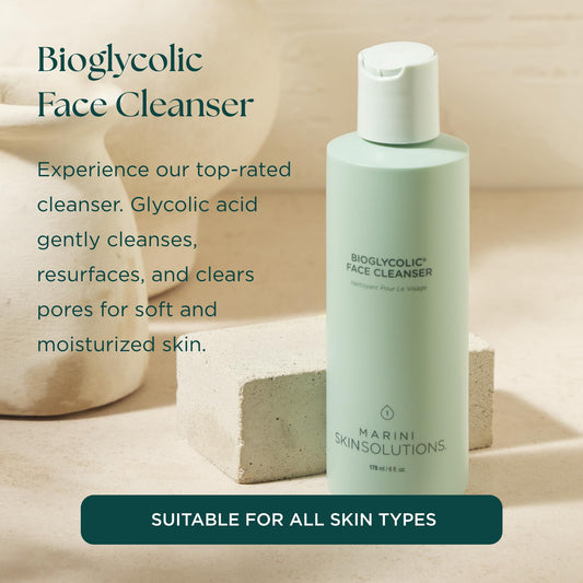 Marini SkinSolutions Bioglycolic cleanser pump for convenient daily use