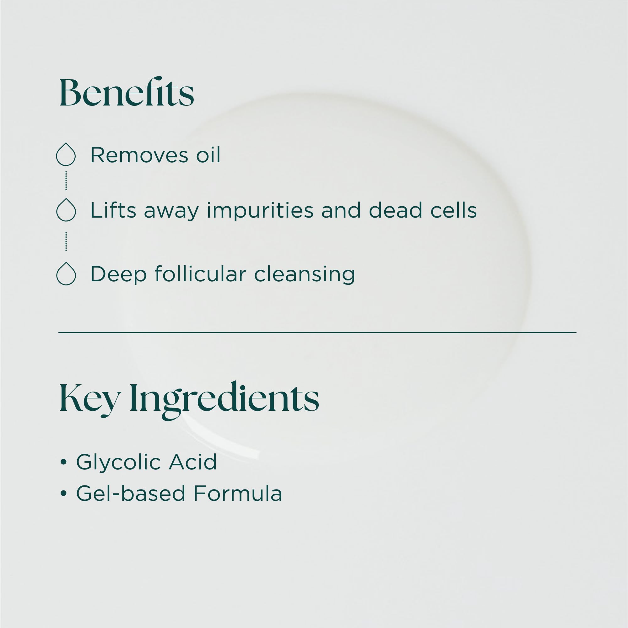 Marini SkinSolutions Bioglycolic skin-cleanse closeup shows exfoliation.