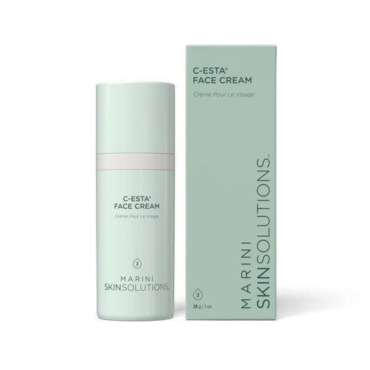 Marini SkinSolutions C-ESTA bottle pump for daily facial hydration and smoothing