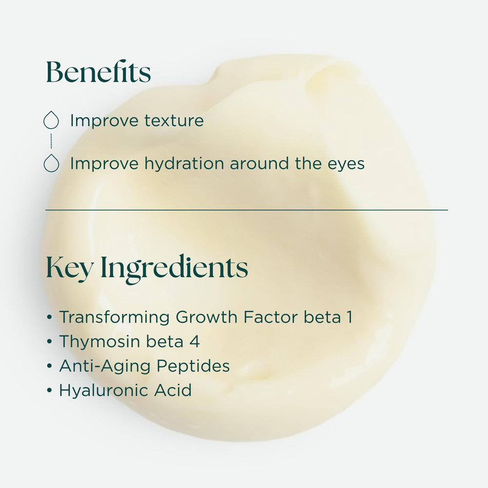 Gentle application around lower eyelid with Marini SkinSolutions eye cream