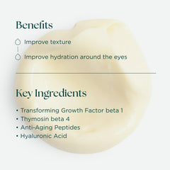 Gentle application around lower eyelid with Marini SkinSolutions eye cream