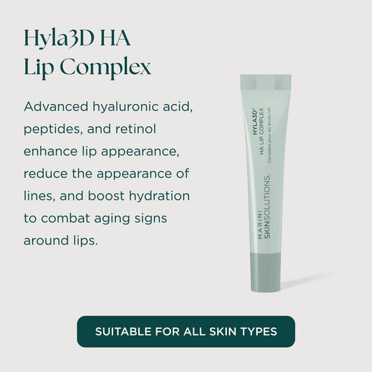 Marini SkinSolutions Hyla3D Lip Complex tube ready for daily lip hydration