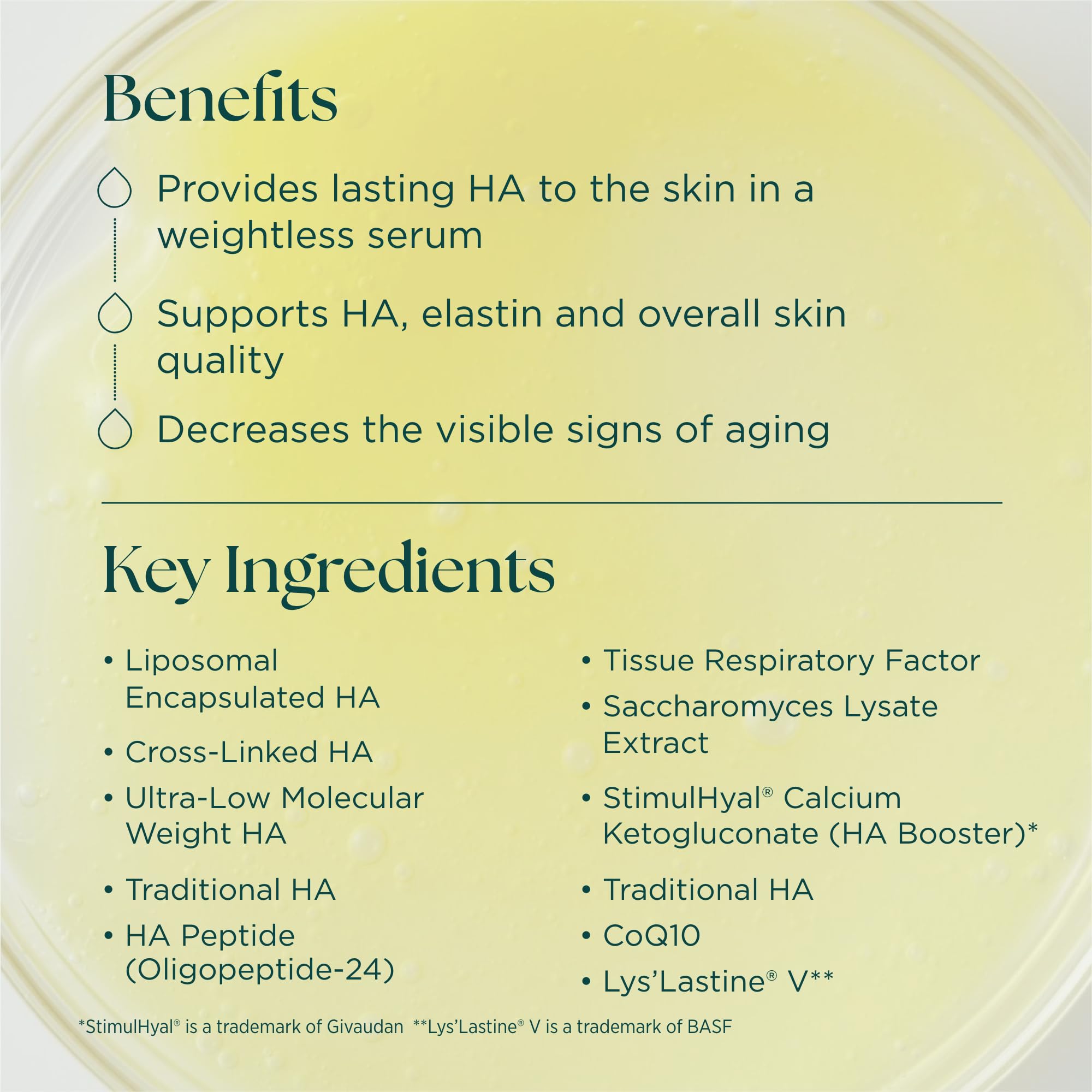 Marini SkinSolutions Hyla3D serum being applied to clean skin for smooth feel