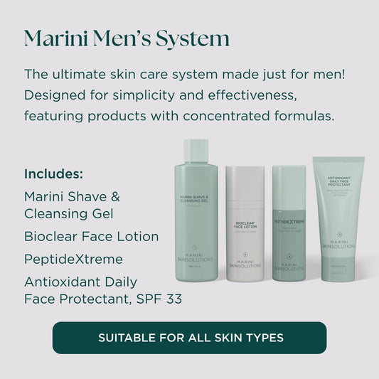 Marini SkinSolutions Bioclear Face Lotion tube provides daily hydration and clarity.