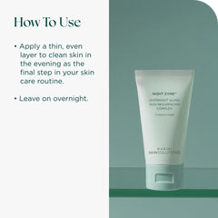 Marini SkinSolutions Night Zyme texture swatch demonstrates luxurious, breathable overnight resurfacing.
