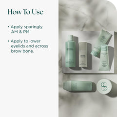 Macro view of peptides, growth factors, and hyaluronic acid ingredients in Marini formula
