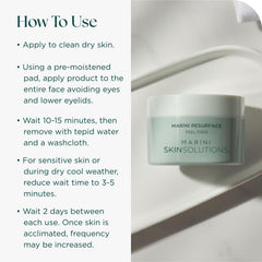 Marini SkinSolutions ResurFace ingredients green tea and aloe soothe skin.