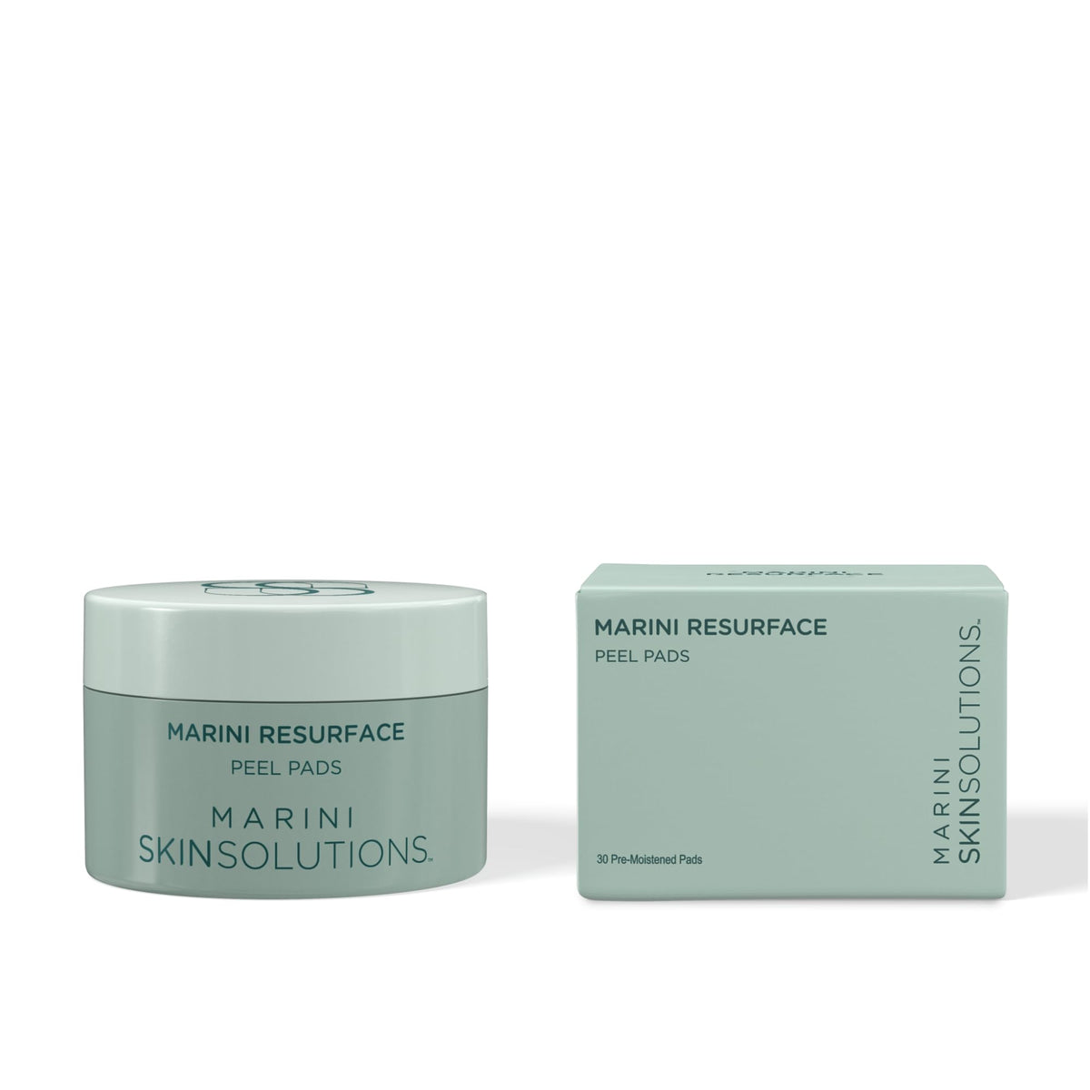 Marini SkinSolutions ResurFace glycolic pad for smoother skin texture.
