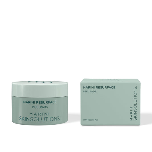 Marini SkinSolutions ResurFace glycolic pad for smoother skin texture.