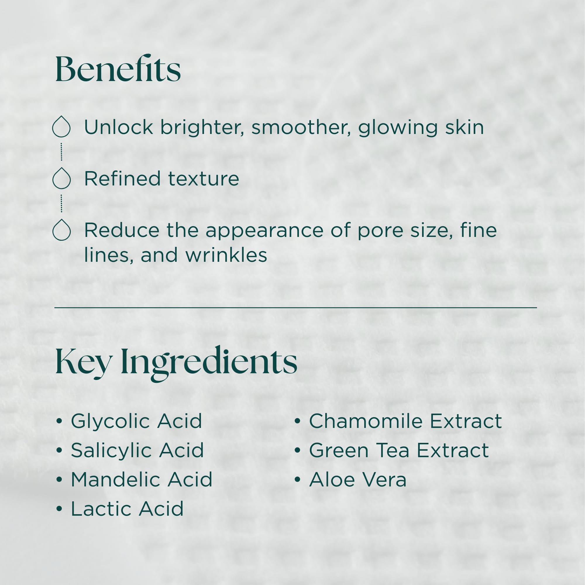 Marini SkinSolutions ResurFace mandelic pad promotes even complexion.
