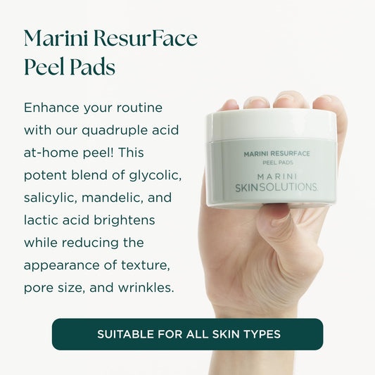 Marini SkinSolutions ResurFace salicylic pad clears pores and blemishes.