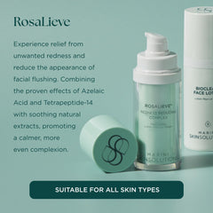 RosaLieve azelaic acid ingredient close-up highlighting tone-evening potential and gentle care.