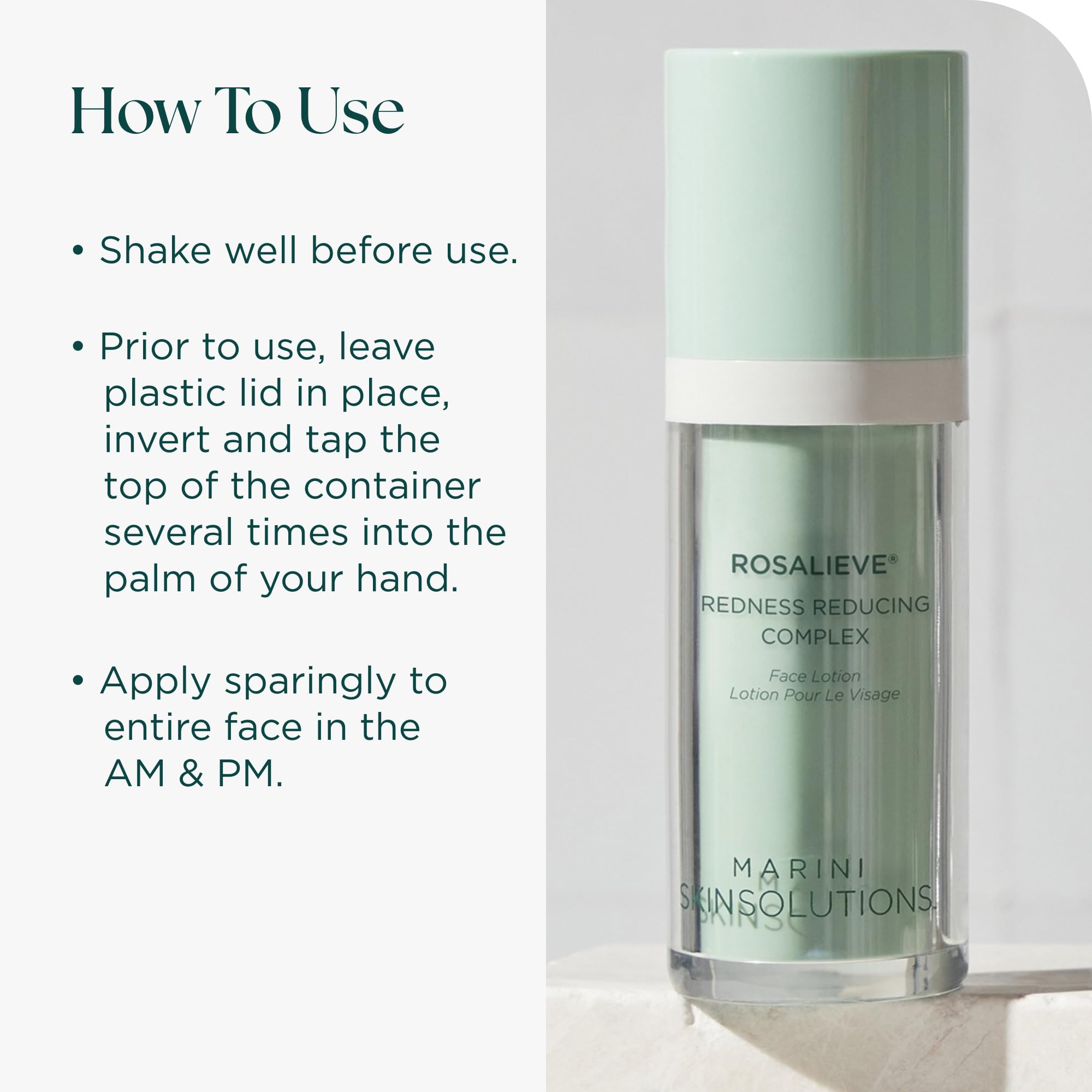Soothing extracts emphasize comfort and complexion-evening potential in a daily routine.
