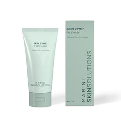 Marini SkinSolutions Skin Zyme mask jar shown, gentle enzyme exfoliation for a radiant complexion.