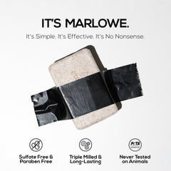 MARLOWE No. 102 pumice and apricot seed exfoliation texture