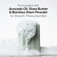MARLOWE No.108 soap bar lather forms soft cleansing foam.